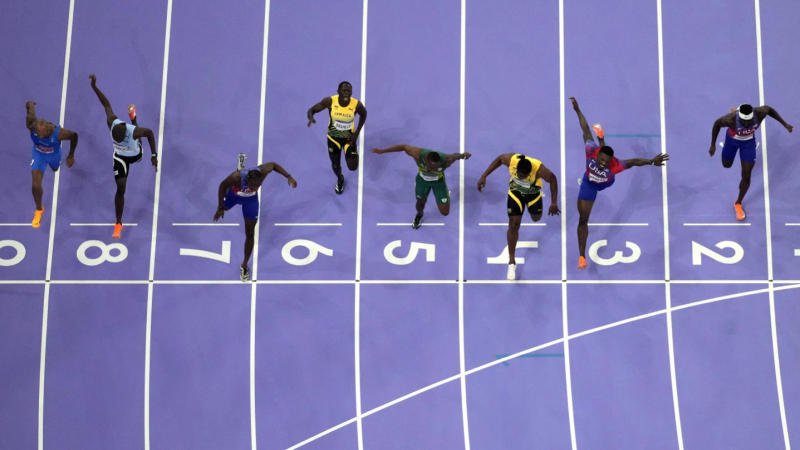 Noah Lyles Wins A Historically Close Olympic 100-meter Sprint By Five ...