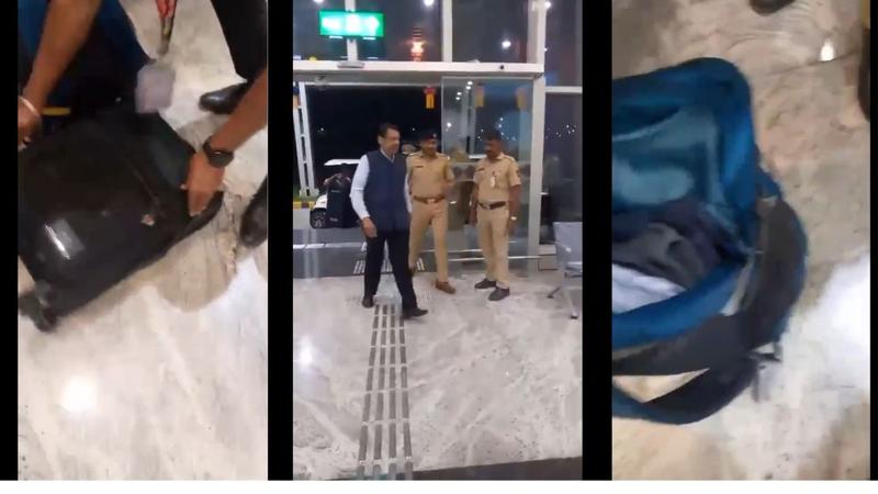 o counter Uddhav, BJP posts video showing checking of Fadnavis' bags 