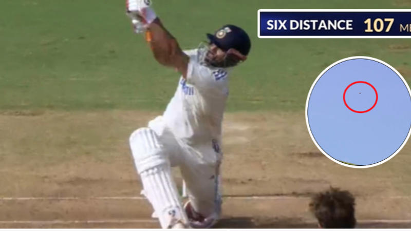 Pant's 107-metre six