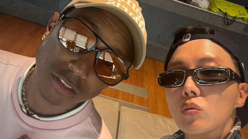 Pharrell Williams and BTS J-Hope