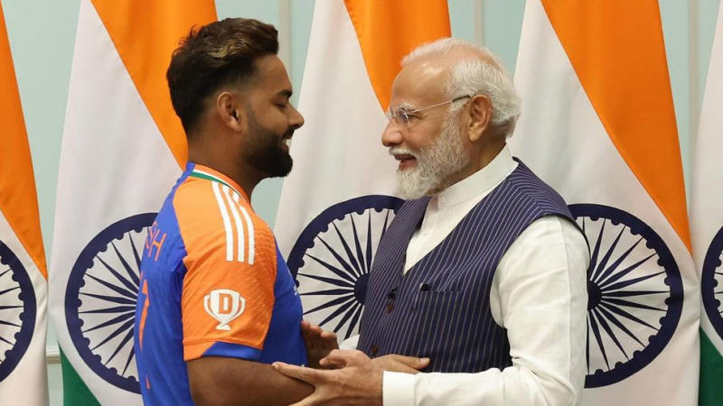 Rishabh Pant Meeting with PM Modi 