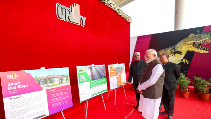 PM inaugurates, lays foundation stones for Rs 284-crore projects at Statue of Unity