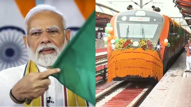 PM Modi Flags off Vande Bharat Trains