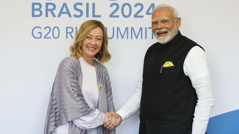 PM Modi, Giorgia Meloni