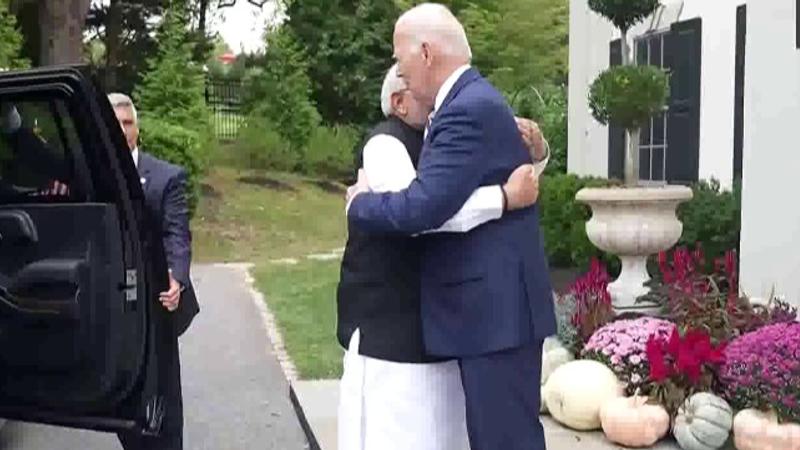 PM Modi Hugs Joe Biden 