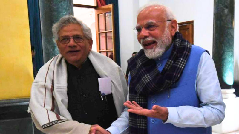 PM Modi pays tribute to Yechury