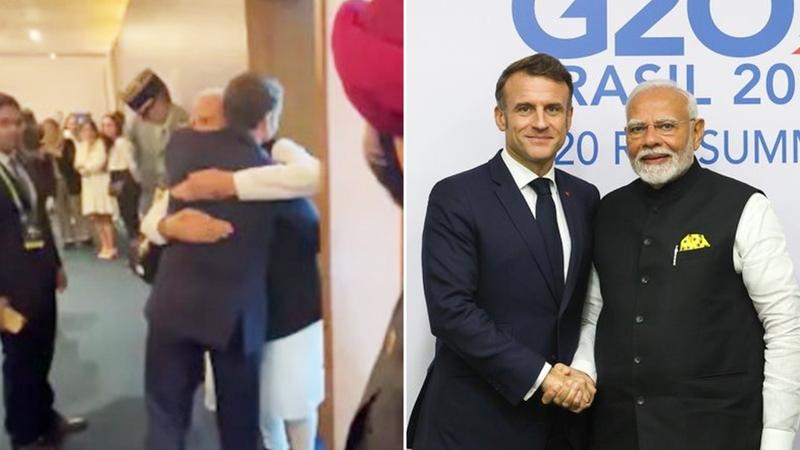 PM Modi & President Emmanuel Macron