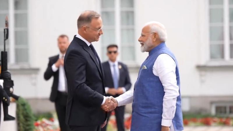 PM Modi with Poland President Andrzej Duda