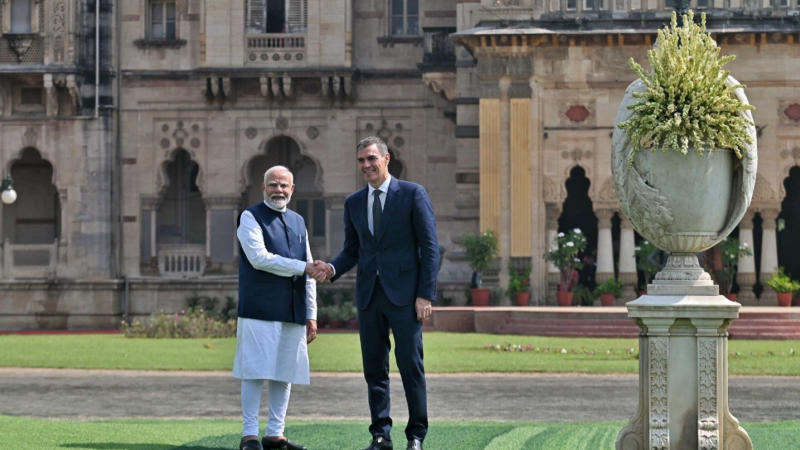 PM Modi with President of Spain Pedro Sánchez