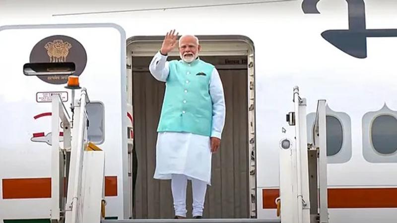 PM Modi arrives in Russia to hold summit talks with President Putin