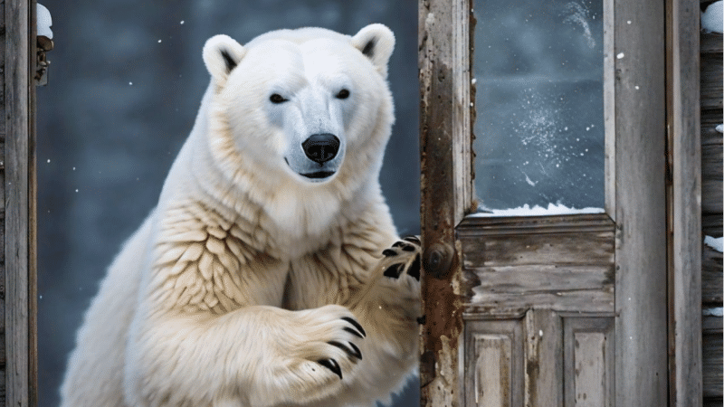 Polar bear in iceland