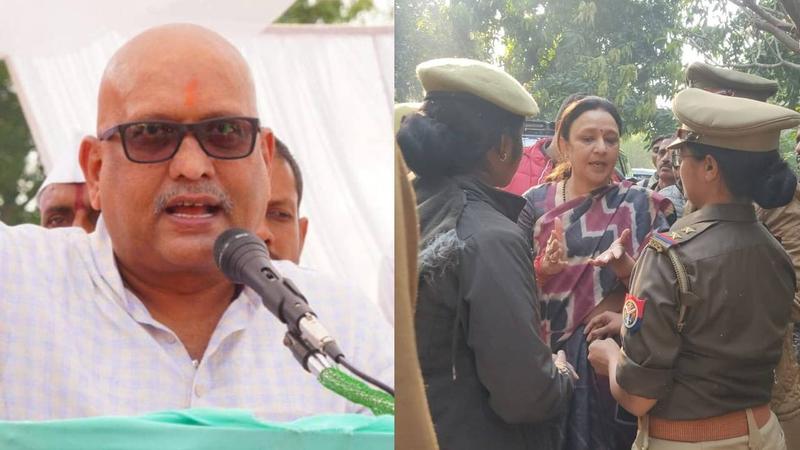 police issued notice to congress leader ajay rai, aradhana mishra put under house arrest