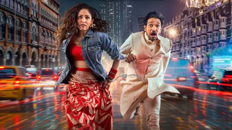 Poster of Dhoom Dhaam featuring Yami Gautam and Pratik Gandhi