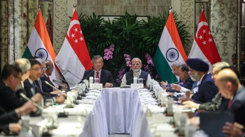 Prime Minister Narendra Modi at Singapore Business Leaders' Summit