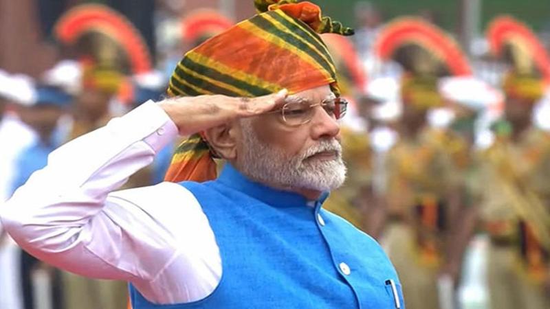 Prime Minister Narendra Modi reaches Red Fort for 78th Independence Day celebrations