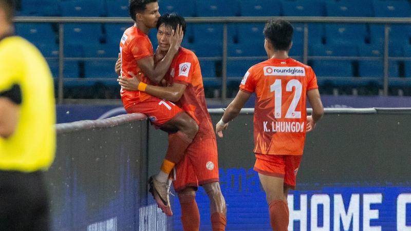 Punjab FC players during their match against Odisha FC.