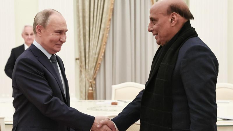 Putin and Rajnath Singh