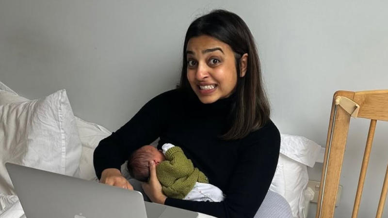 Radhika Apte shares picture with newborn baby