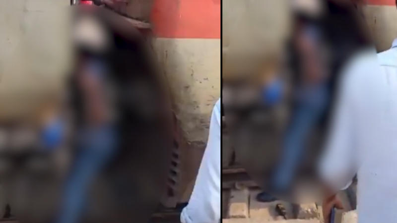 Railway Employee Crushed To Death While Coupling Coaches As Driver Reverses Engine In Bihar | VIDEO