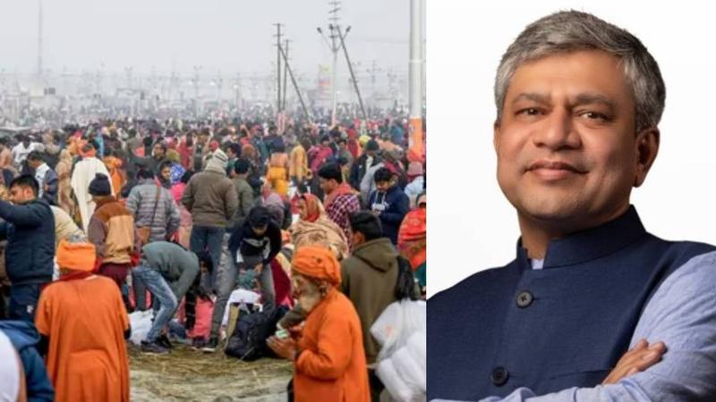 Railway Minister Ashwini Vaishnaw launches several initiatives for Maha Kumbh devotees