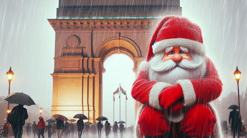 Rain Knocks Delhi On Christmas Eve But Santa Will Have To Bear With 'Very Poor' Air