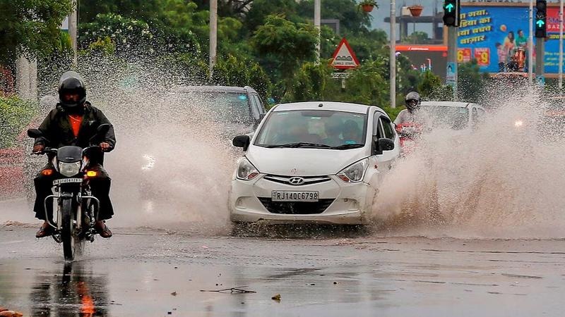 Heavy rain in Rajasthan