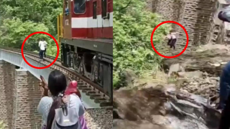 rajasthan couple jumps from railway bridge