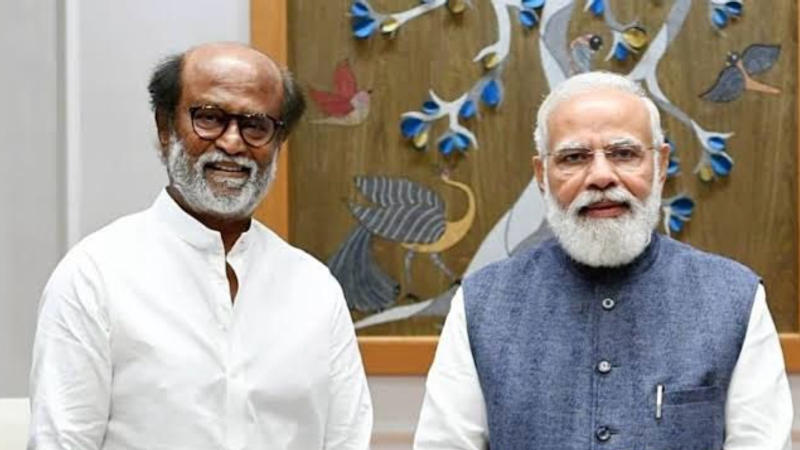 Rajinikanth with Prime Minister Narendra Modi 