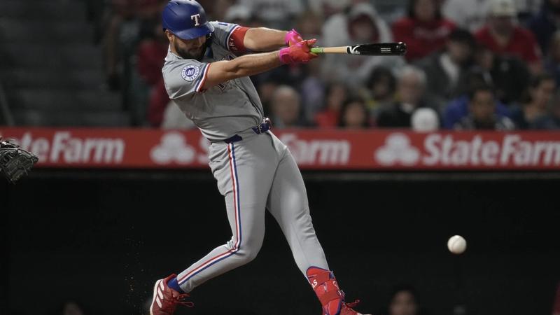 Rangers Beat Angels 9-8