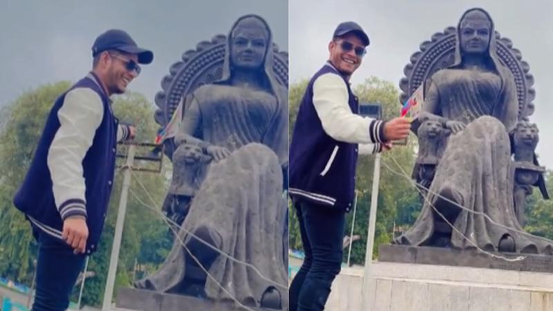 Rani Kamlapati statue Video