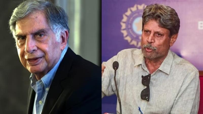 Ratan Tata and Kapil Dev