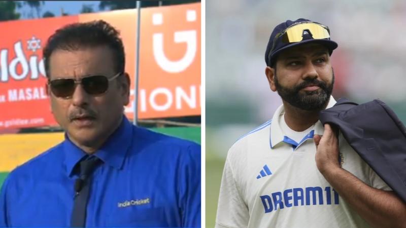 Ravi Shastri and Rohit Sharma