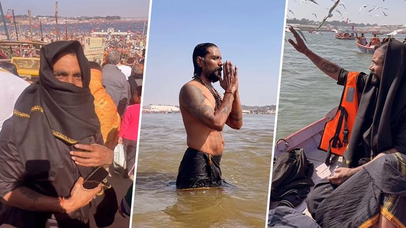 Remo D'SouRemo D'Souza takes a holy dip at Maha Kumbhza takes a holy dip at Maha Kumbh