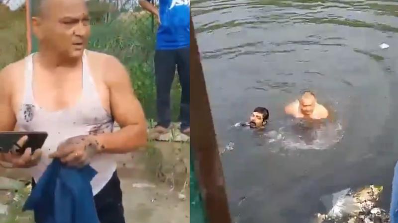 Retired Navy Officer Saves Drowning Man in Ghaziabad, Video Goes Viral