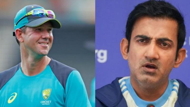 Ricky Ponting and Gautam Gambhir 