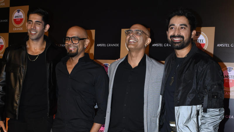 Roadies fame Raghu, Rajiv, Rannvijay and Varun Sood at an event