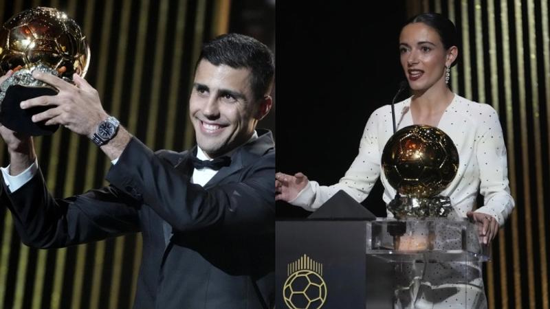 Rodri and Bonmati won Ballon d'Or 2024