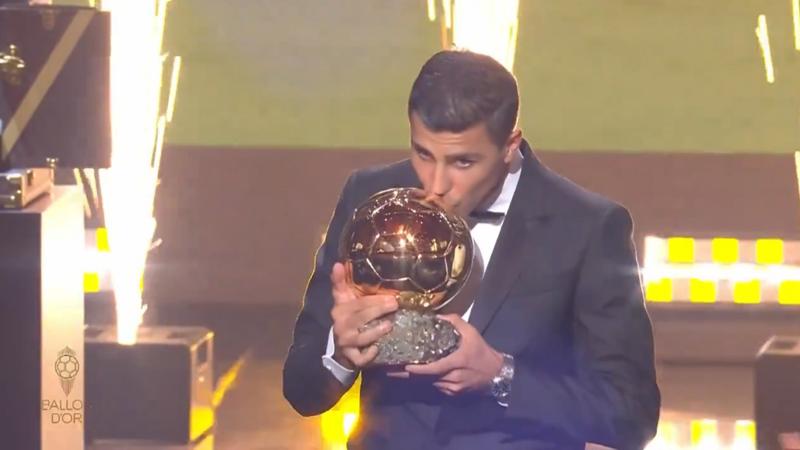 Rodri wins Ballon d'Or 2024