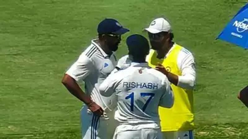 Rohit chatting with Bumrah