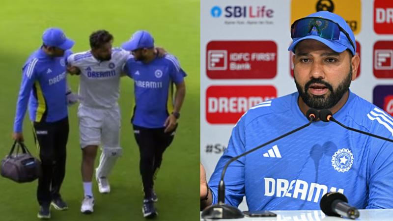 rohit sharma give update on rishabh pant injury