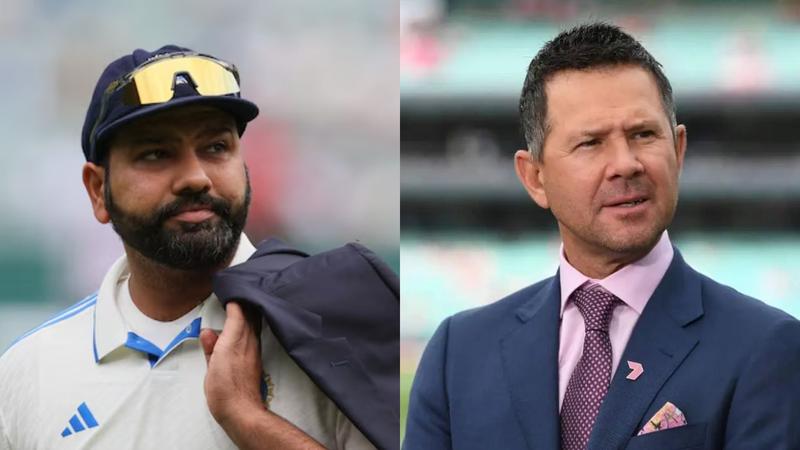 Rohit Sharma (L), Ricky Ponting