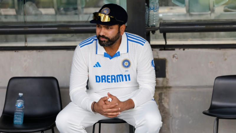 Rohit Sharma sits all alone by himself after India lose to Australia in Adelaide