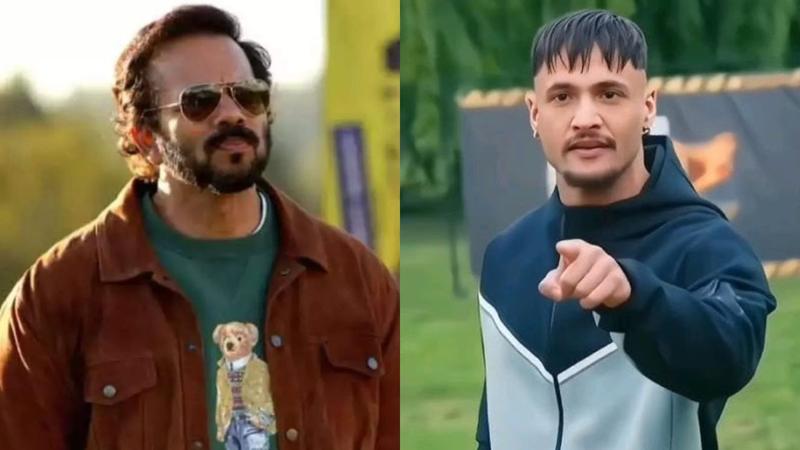 Rohit Shetty (L), Asim Riaz (R)