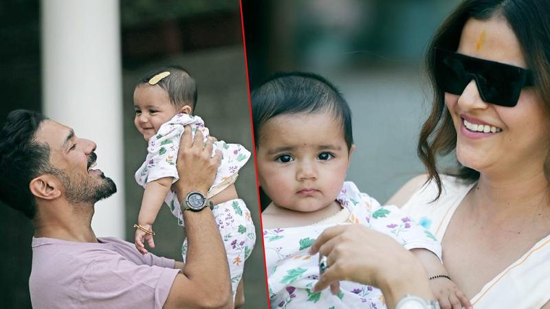 Rubina Dilaik share photos of her daughters Edhaa and Jeeva.