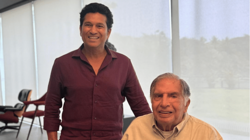 Sachin Tendulkar and Ratan Tata