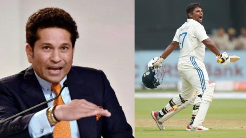 Sachin Tendulkar on Sarfaraz khan 1st Test Centur