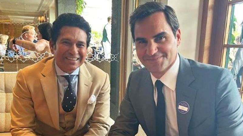 Sachin Tendulkar wants to bat with tennis player roger federer