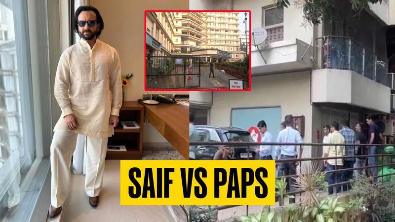 Saif Ali Khan with his family at their Bandra home Satguru Sharan