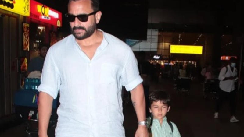 saif ali khan with taimur