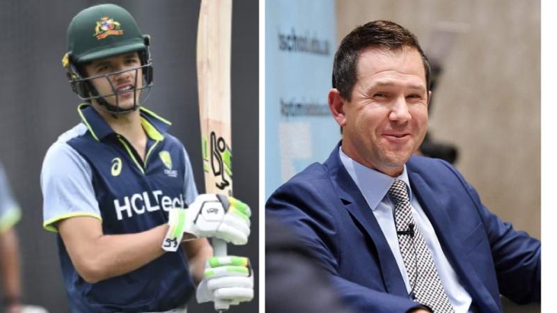 Sam Konstas and Ricky Ponting